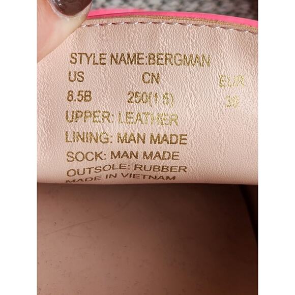 Kate Spade Bergman Neon Pink Patent Leather Loafer Moccasins Size 8.5 B - Picture 6 of 9